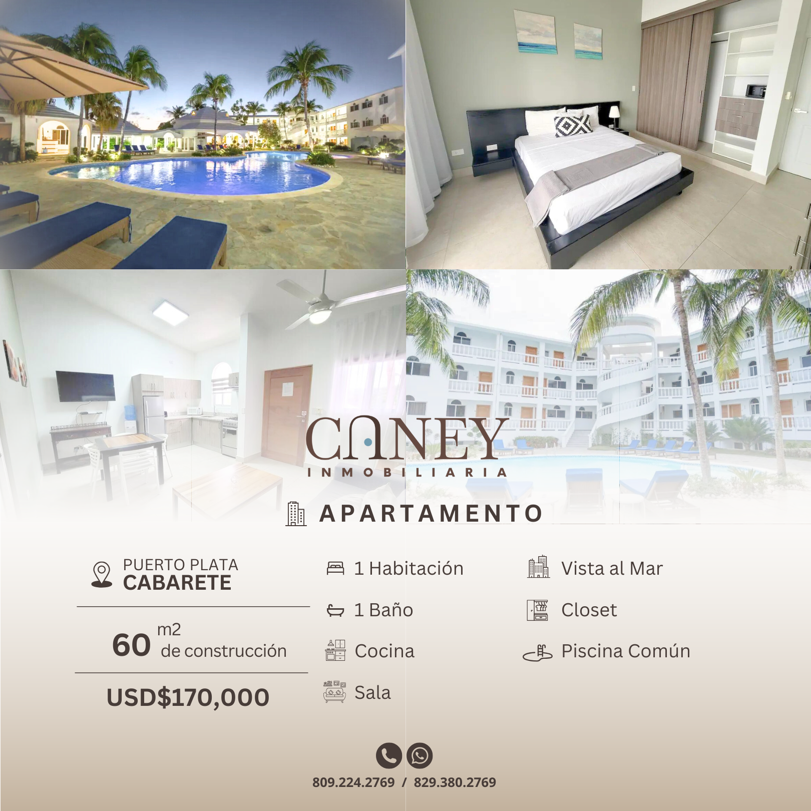 Apartamento en Cabarete con Vista al Mar